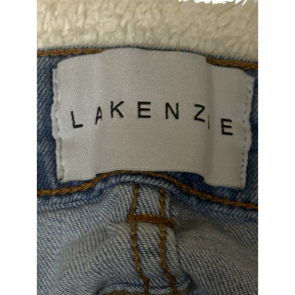 Lakenzie Men's Side Stripe Distressed Ankle Zipper Skinny Jeans Size 30 x 32 - Picture 7 of 10